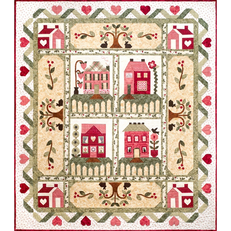 Heart and Home Quilt - The Complete Set of Patterns front