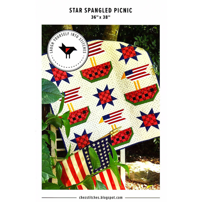 front of Star Spangled Picnic pattern
