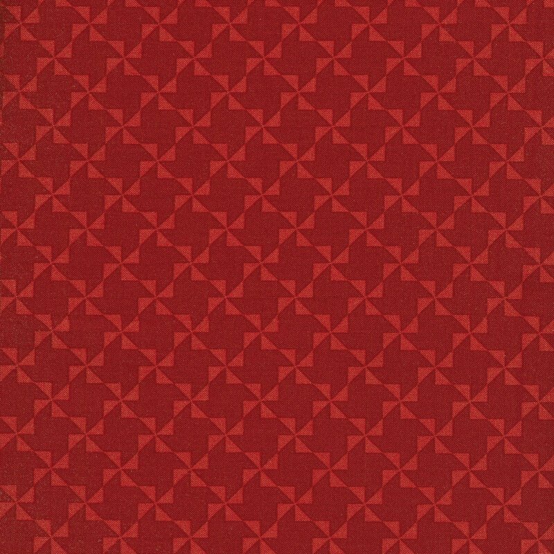 light red pinwheels on dark red background