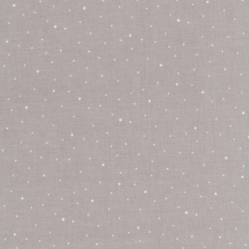 Light gray fabric with small white dots of varying sizes
