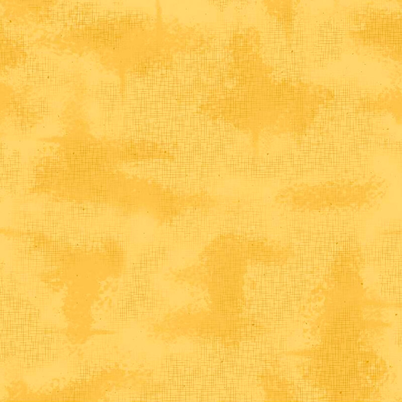 A tonal yellow fabric with mottling and light cross hatching