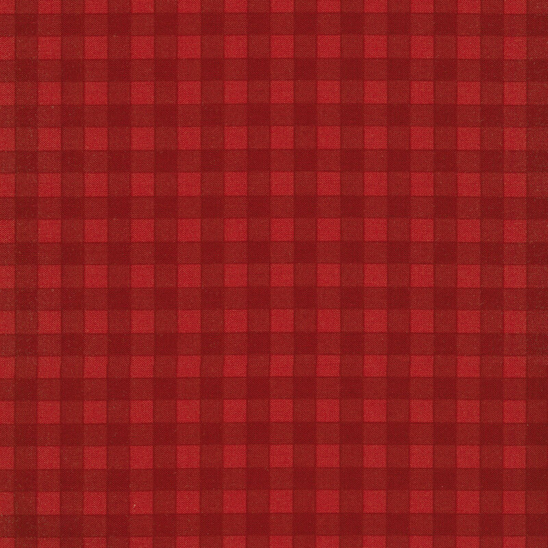 bold red gingham fabric