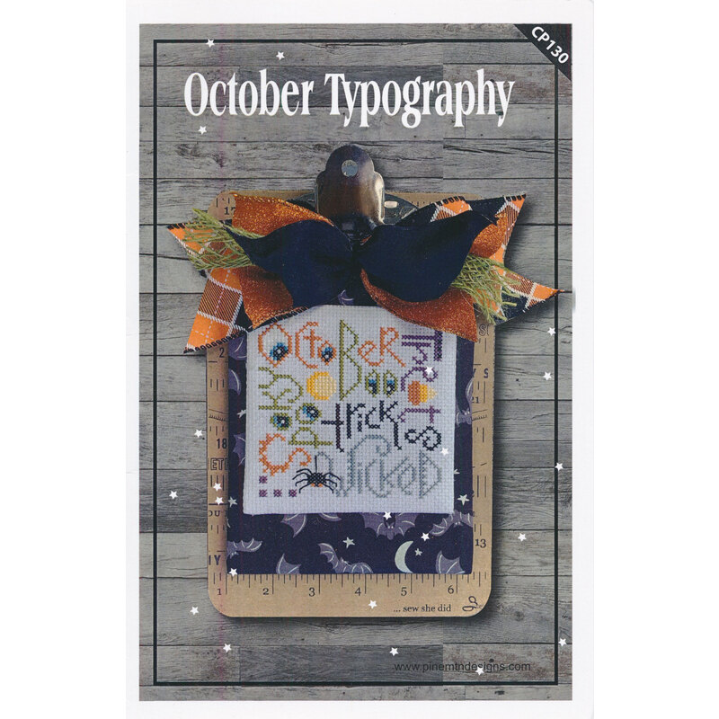 front of October Typography pattern
