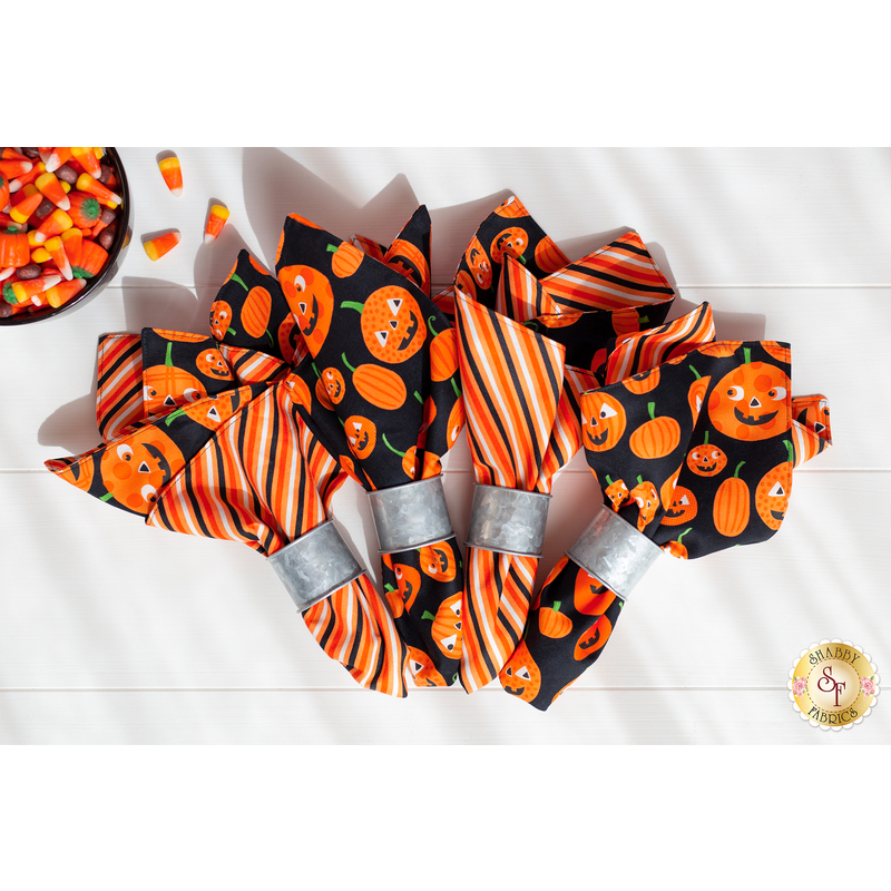 An array of Too Cute to Spook Cloth Napkins.