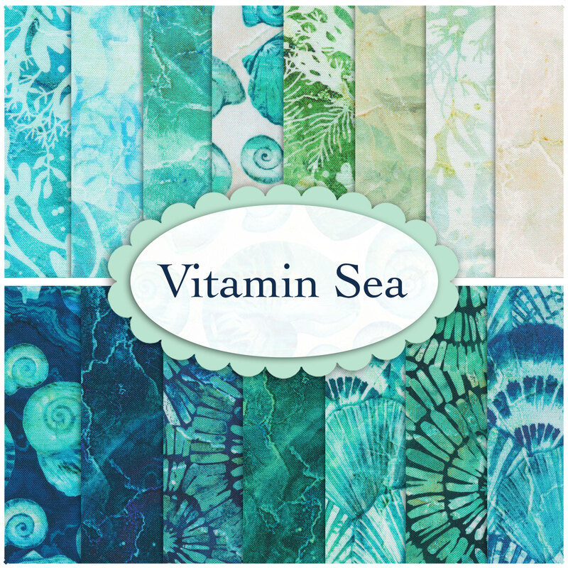 Vitamin Sea 15 FQ Set by Northcott Fabrics Shabby Fabrics