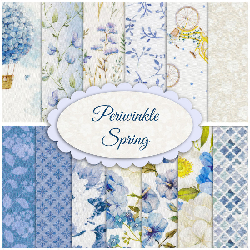 Periwinkle Spring Yardage from In the Beginning Fabrics Shabby Fabrics