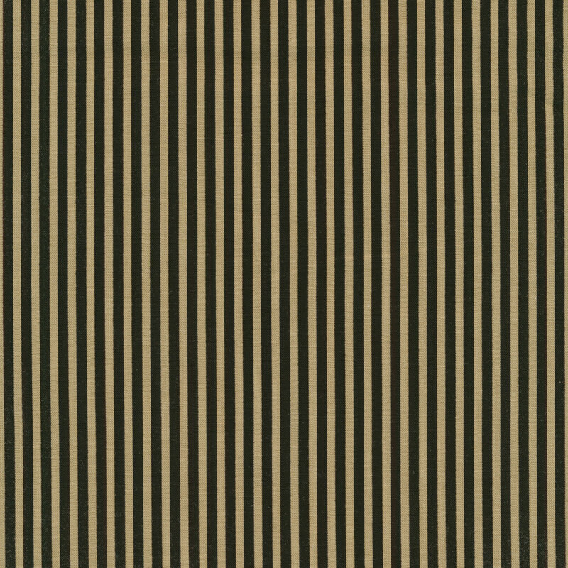 Scan of fabric with alternating black and tan stripes