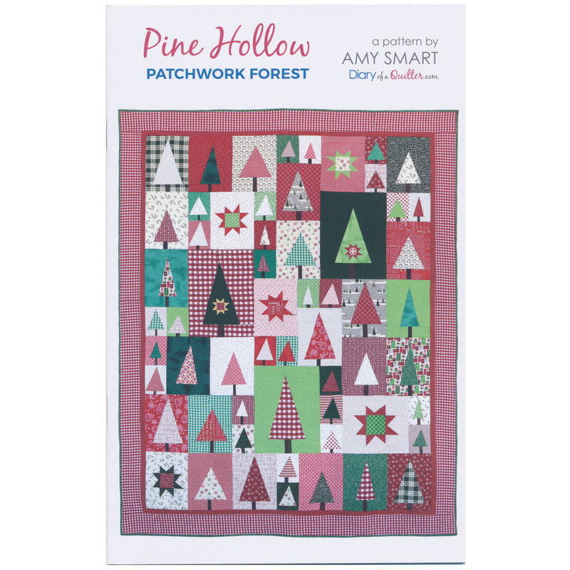 Pine Hollow Patchwork Forest Quilt Pattern front