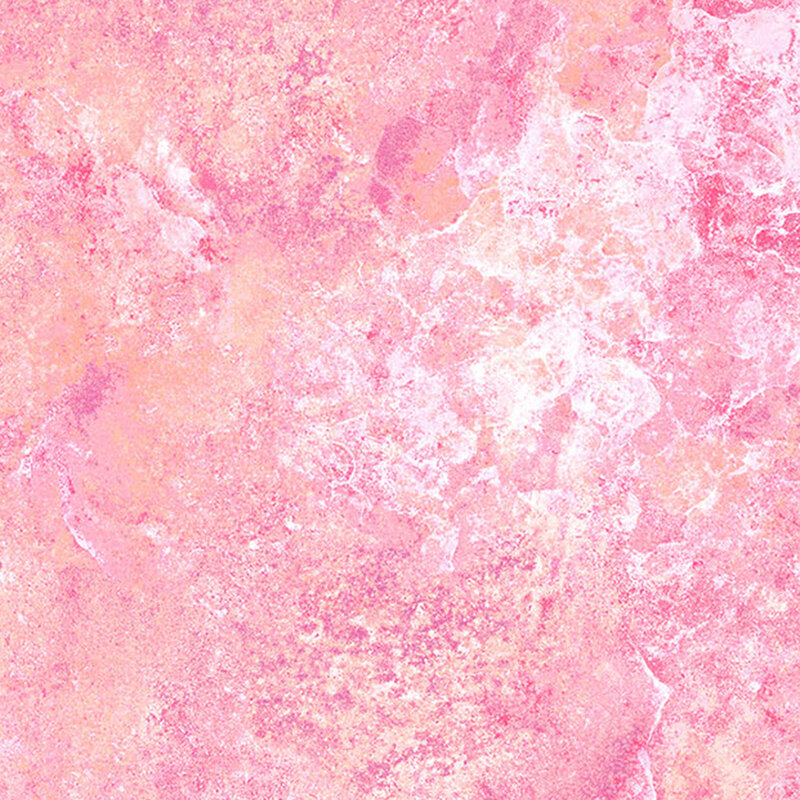 A pink and white fabric with a marbled and mottled look