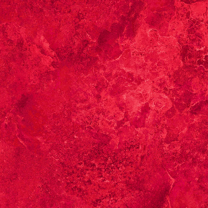 A tonal red fabric with a marbled and mottled look