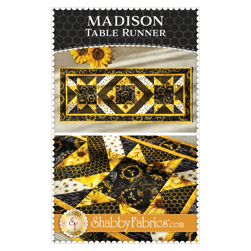 The front of the Madison Table Runner pattern by Shabby Fabrics