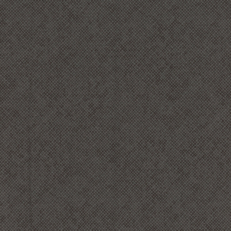 A dark gray fabric with a black textured crosshatch design