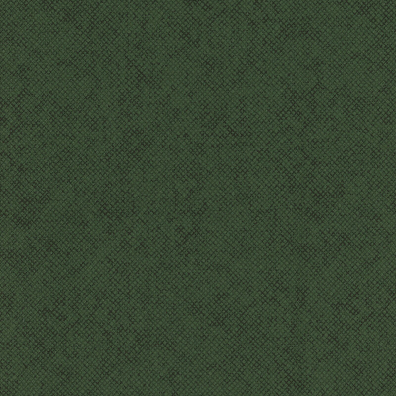 A dark green fabric with a tonal textured crosshatch design