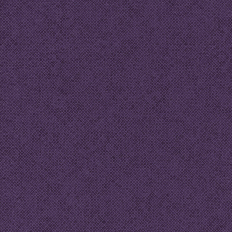 An dark rich purple fabric with a tonal textured crosshatch design