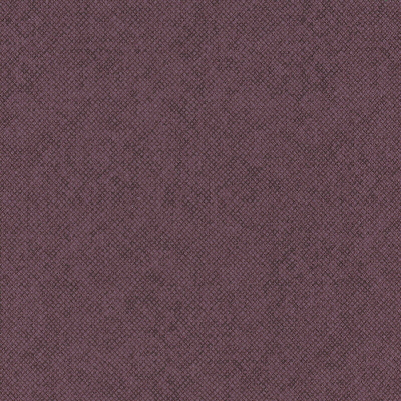 A dark purple fabric with a tonal textured crosshatch design