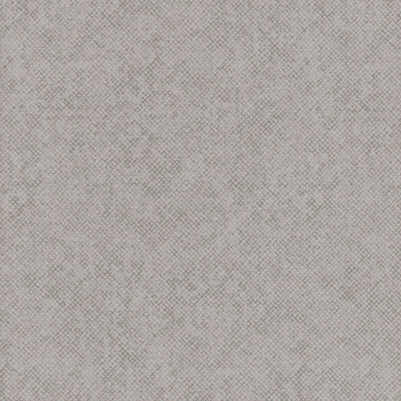 A medium gray fabric with a tonal textured crosshatch design