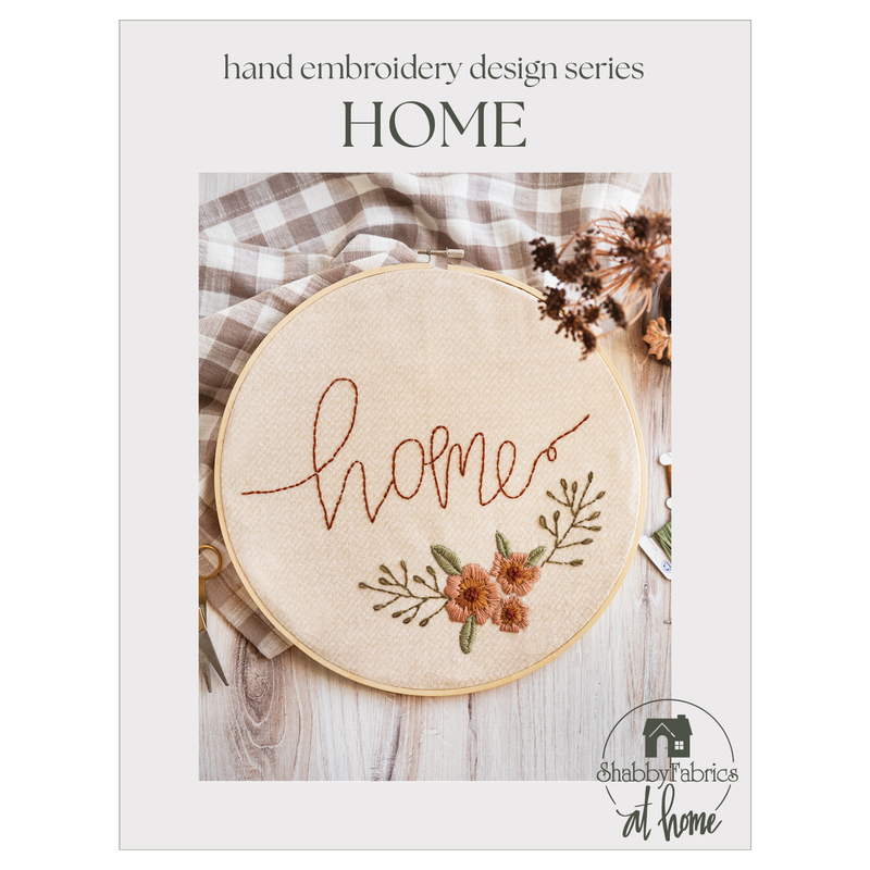 Hand Embroidery Design Series - Home Pattern front