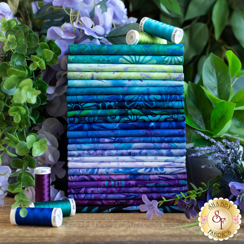 Tranquil Gardens 24 FQ Bundle by Lunn Studios for Robert Kaufman ...