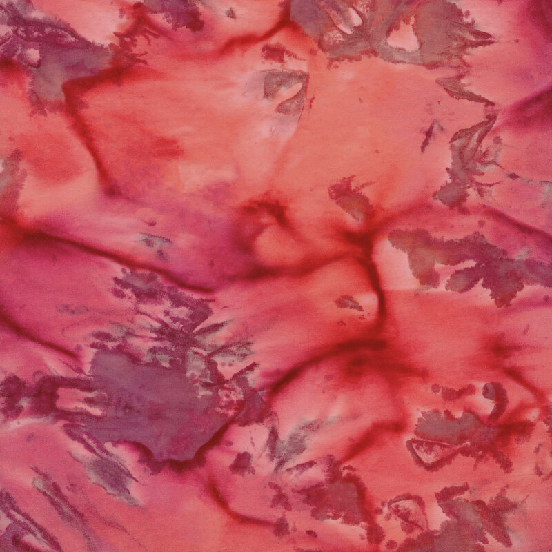 Mottled pink fabric