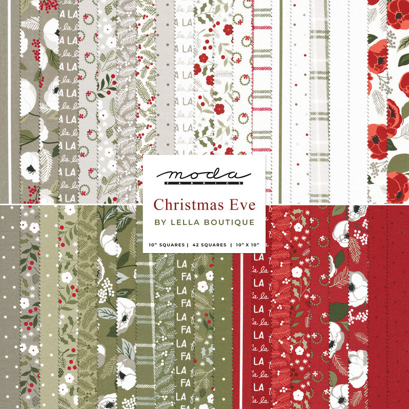 Christmas Eve Layer Cake by Lella Boutique for Moda Fabrics  Shabby Fabrics