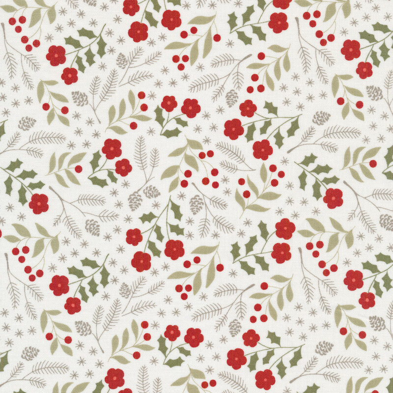 Christmas Eve 518111 Snow by Lella Boutique for Moda Fabrics Shabby