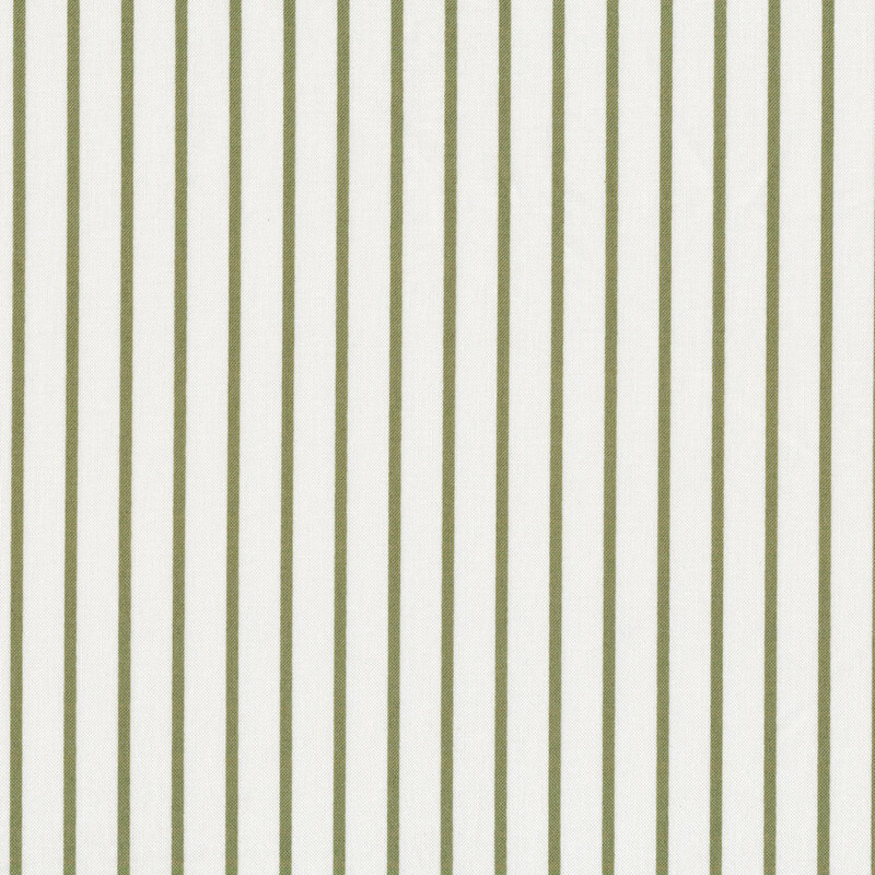 fabric featuring cream fabric with thin green stripes