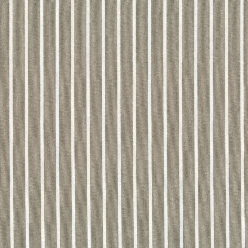 fabric featuring gray fabric with thin spaced out white lines