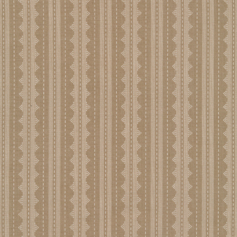 medium brown and lighter tan stripe pattern