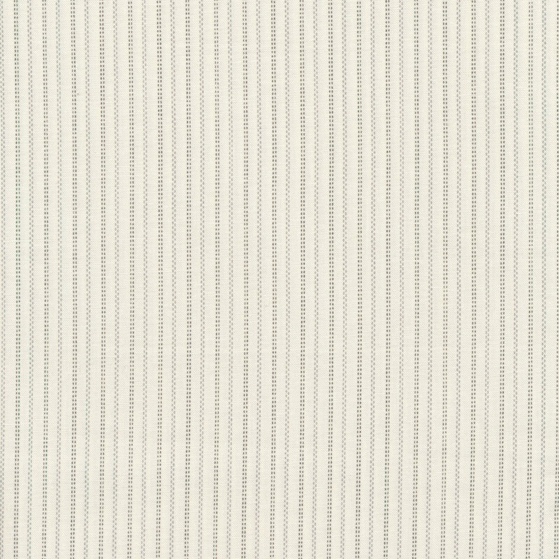 light and dark gray pin stripes on a cream background
