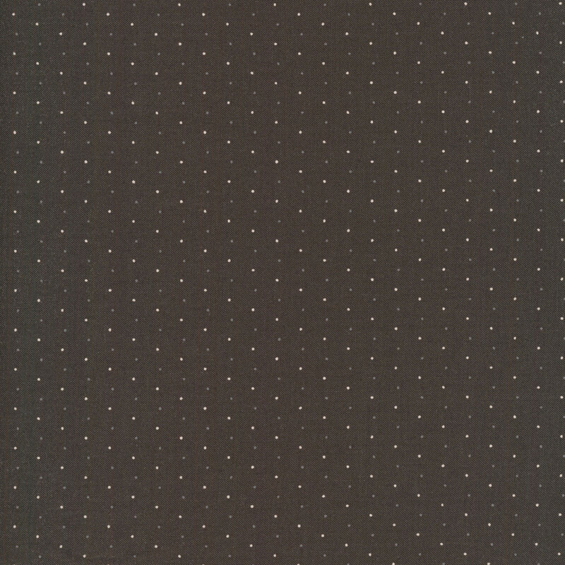 dark gray fabric with gray and white pin dots