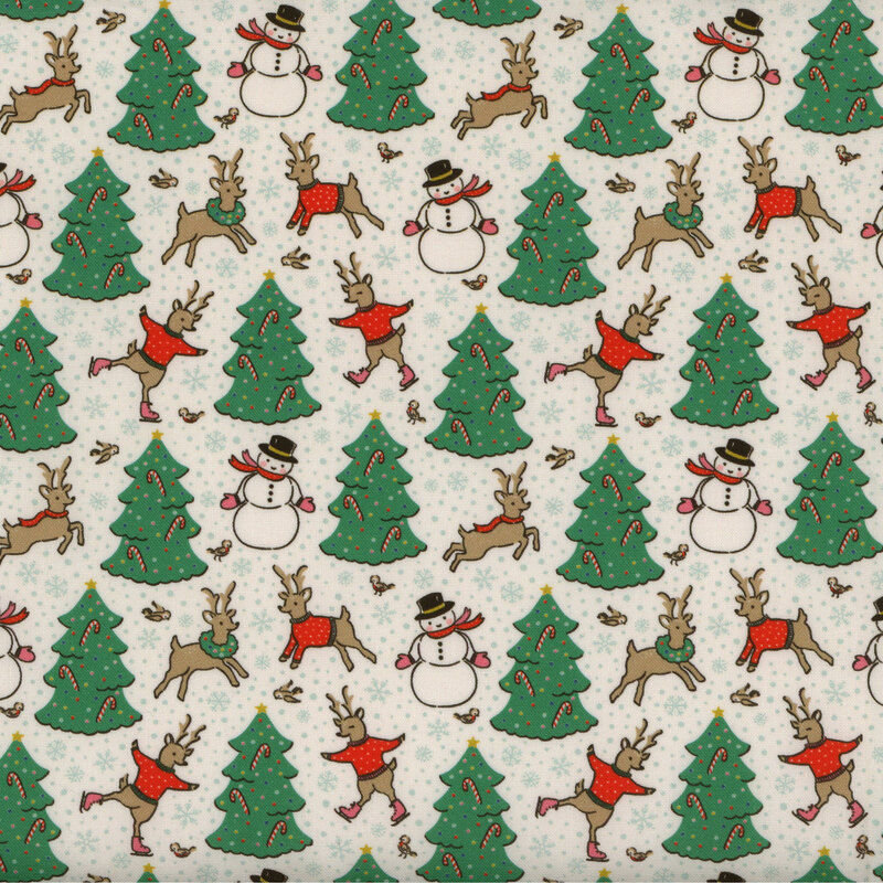 Reindeer Oh My Deer Text Patterned Black Wrapping Paper