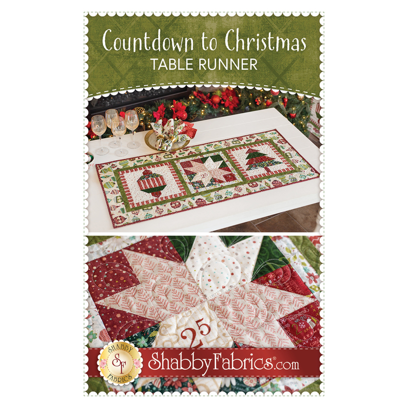 Countdown to Christmas Table Runner Pattern front