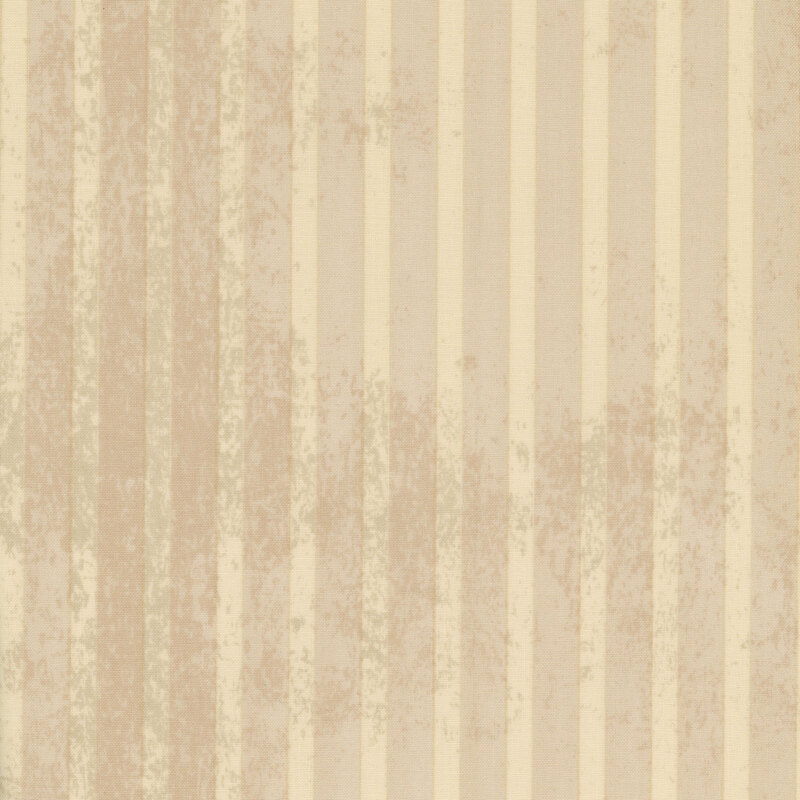 Distressed tonal striped cream fabric