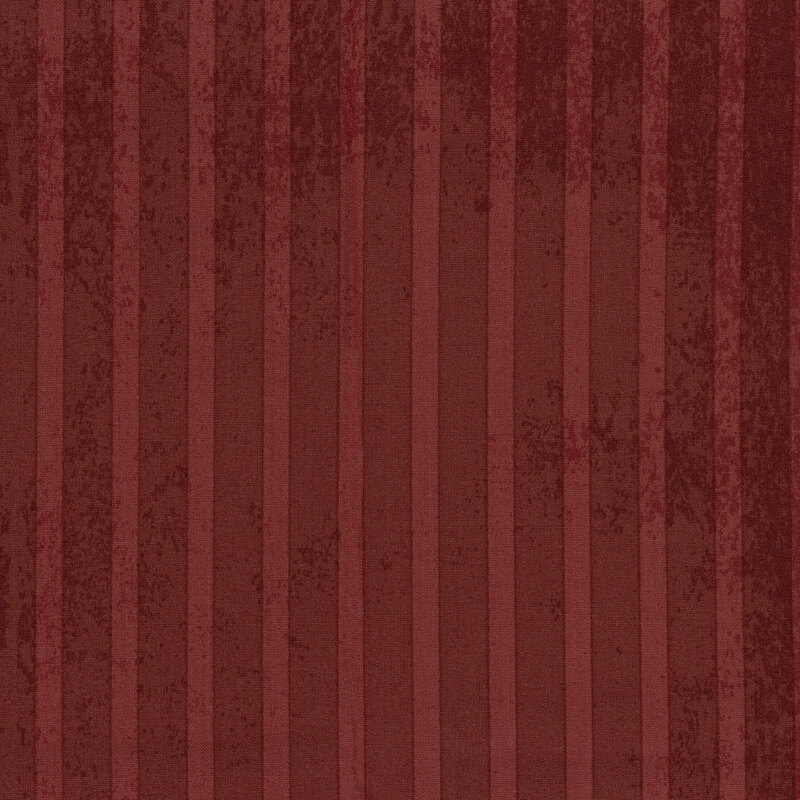 Distressed tonal striped red fabric