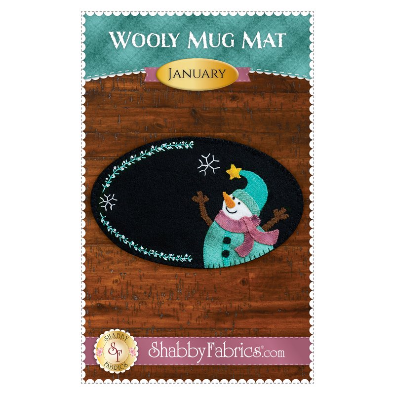 Wooly Mug Mat Series - January - Pattern - Front