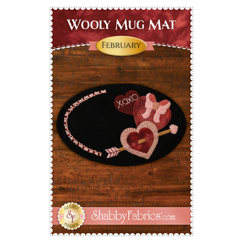 Wooly Mug Mat Series - February - Pattern - Front