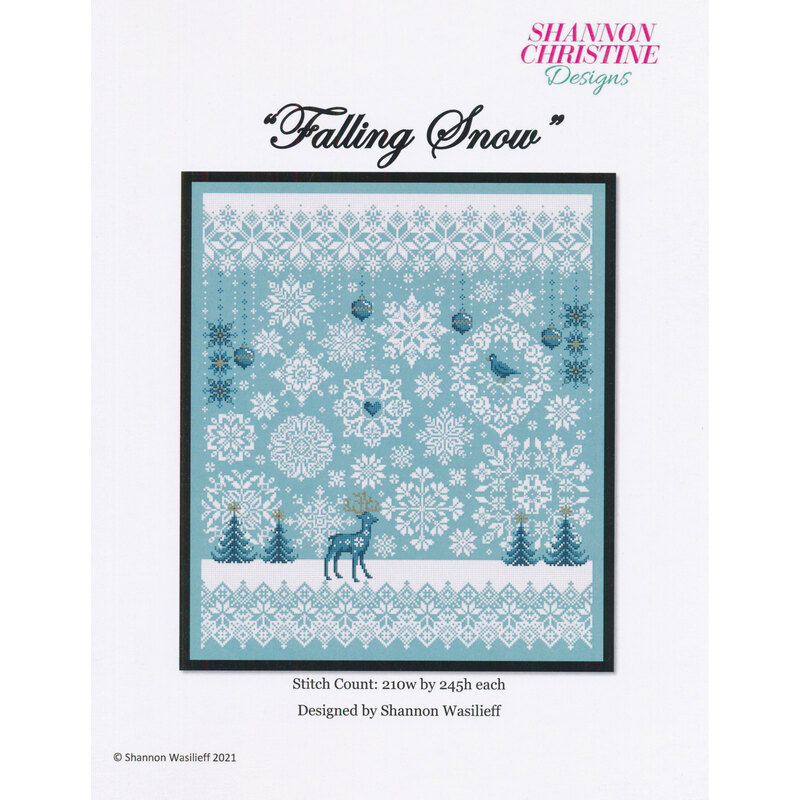 front of Falling Snow pattern by Shannon Christine