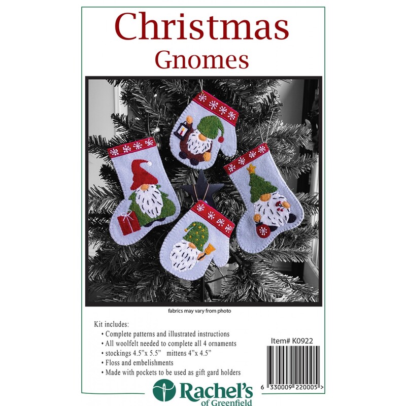 front of Christmas Gnomes small kit
