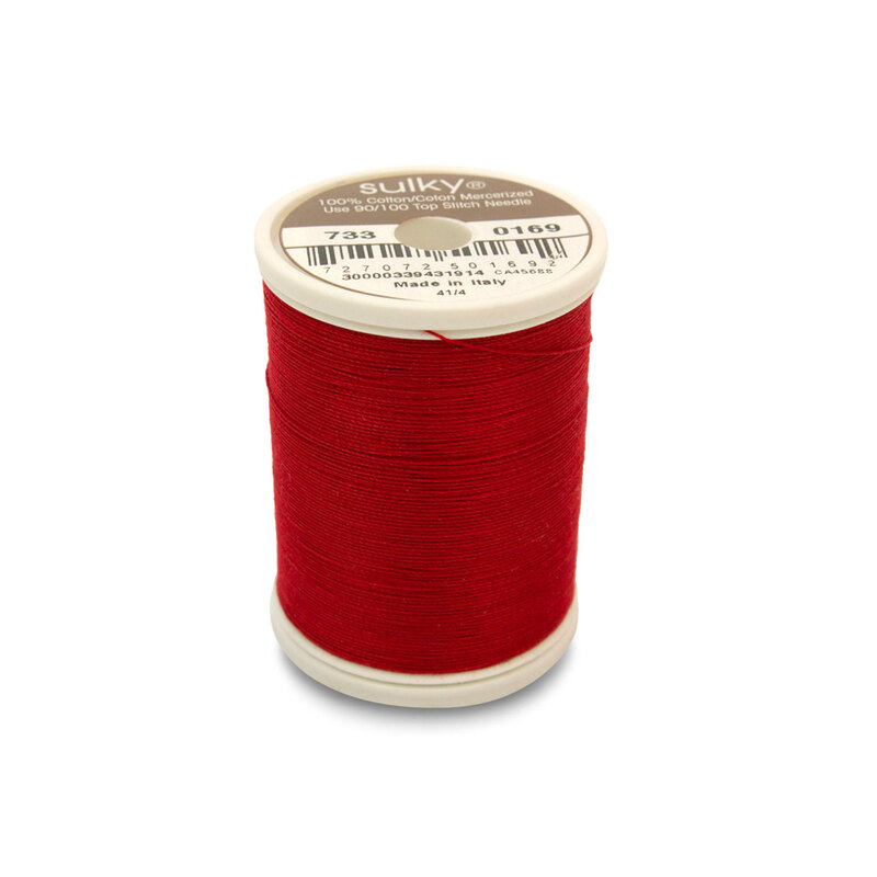 Sulky Cotton 30wt Thread Cabernet Red #0169 500yd Spool