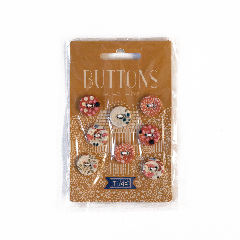 package of Hometown Buttons Rust