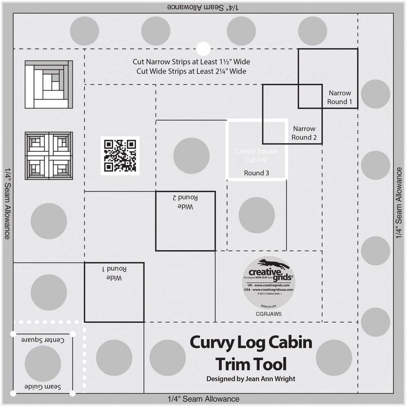 Creative Grids Curvy Log Cabin - #CGRJAW5