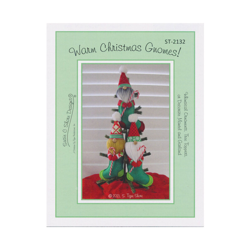 front of warm christmas gnomes pattern 