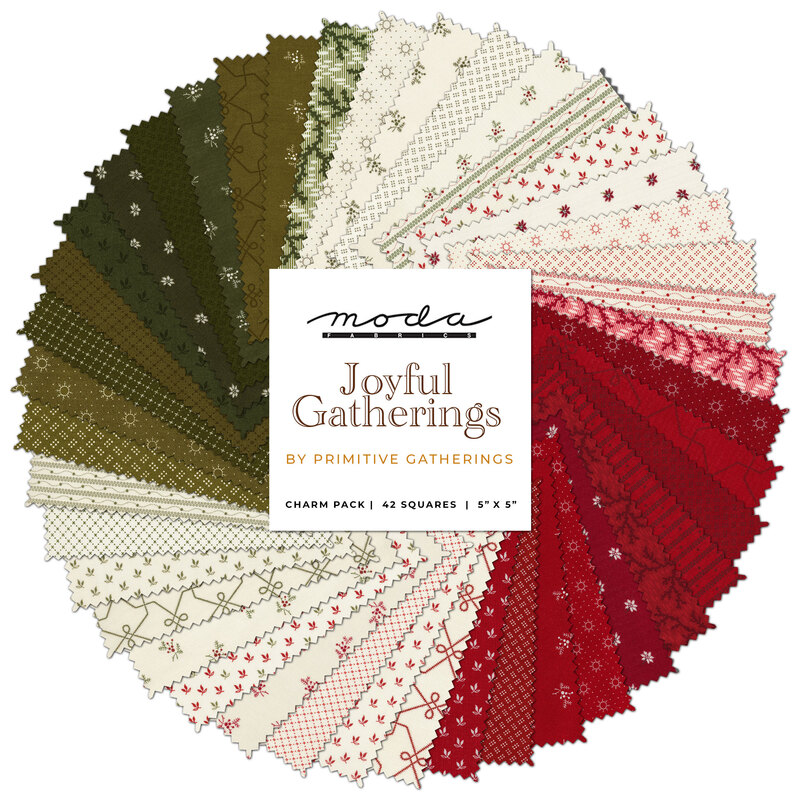 Joyful Gatherings Charm Pack By Primitive Gatherings For Moda Fabrics ...