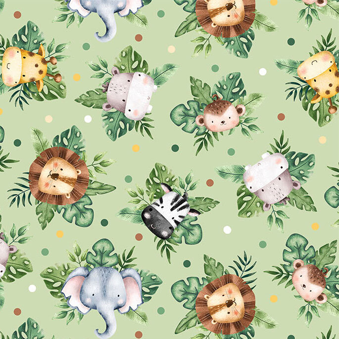 Wee Safari 25644-72 by Deborah Edwards for Northcott Fabrics | Shabby ...