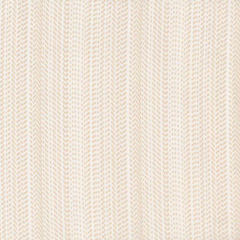 white fabric with light beige dashed lines