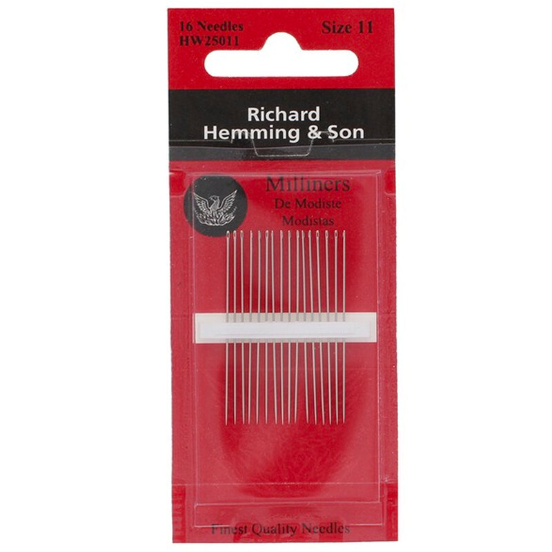 Package of Richard Hemming Milliners Straw Needles Size 11 - 16 ct