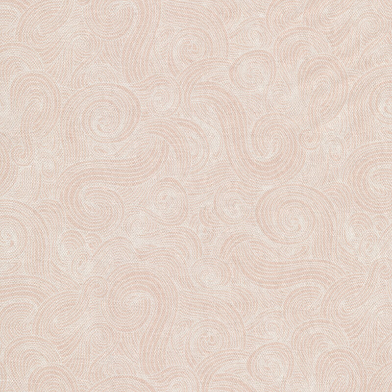 Light cream on beige fabric with a swirl design 