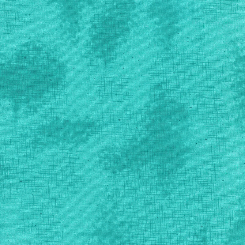 A basic turquoise fabric with crosshatching and mottling | Shabby Fabrics
