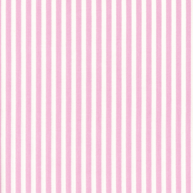 light pink and white vertically striped fabric