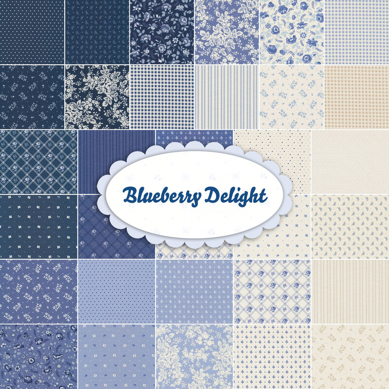 Blueberry Delight 32 FQ Set by Bunny Hill Designs for Moda Fabrics
